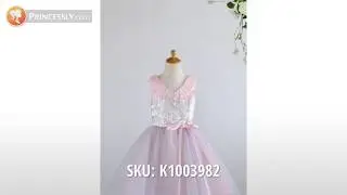 Beach Tulle Sequin Ball Gown Flower Girl Dresses | Princessly Dresses