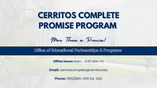 26-27 Cerritos Complete Promise Program Video Presentation (English)