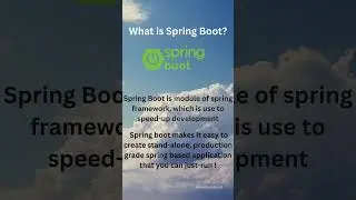 What Is Spring boot in Java? #shorts #spring