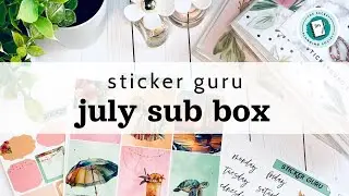 Sticker Guru July Subscription Box | Caribbean Dreams | Happy Mail | The Secret Planning Society