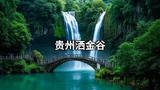 贵州鲜为人知的城市中心大峡谷---洒金谷，自然景观和人文景观融为一体，仿佛走入了神话世界【行走世界的北京老刘】