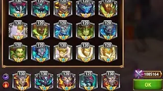 Upgrading Titans to Max level #herowarsdominionera !
