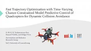 Trajectory Optimization & Chance-Constrained MPC of UAVs for Dynamic Collision Avoidance