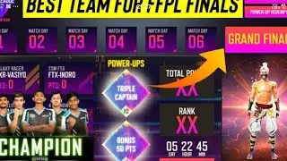 Best Team FFPL Grand Finals Free Fire | Best Team FFPL Finals Dream Team | Free Fire New Event