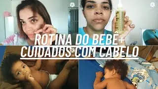 #rotinademae #rotinadebebe #cabeloA nova rotina do B&ecirc;+comecei usar t&ocirc;nico de alho | Mariana Maciel