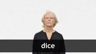 How to pronounce DICE in American English