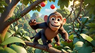 Max Monkey Kicks the Ball | Action Song for Kids | Fun Nursery Rhymes and Learning Songs