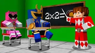 I created a Power Rangers school in Minecraft!