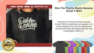 Nice The Psycho Realm Quaesar Script T-Shirt