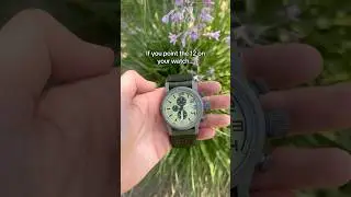 Quick compass trick with a watch in the Southern Hemisphere. #outdoors #survival #survivalskills