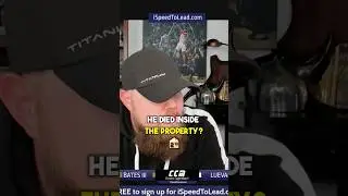 Tenant died in the property & landlord just wants to be done #realestate #youtubeshorts #rjbatesiii