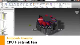 Autodesk Inventor | CPU Heatsink Fan | Tutorial