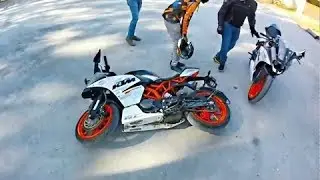 MOST SHOCKING KTM CRASHES ON THE ROAD & ULTIMATE KTM DUKE, RC, RMC -  CRASH COMPILATION!