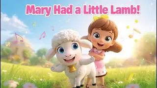 Mary Had a Little Lamb! 🐑✨ | Cute 3D Kids Rhyme | Baby Song That Melts Hearts @BabyCastleTv