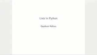 Lists - Slicing in Python