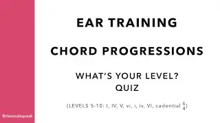 Chord Progression Ear Training Quiz (What's Your Level? | RCM 5-10: I, IV, V, vi, i, iv, VI, cad6/4)