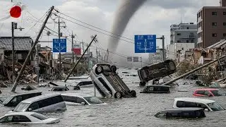 Disaster Destroys Hundreds of Homes in Japan: Typhoon Peipah Hits Shizuoka, Cars Underwater