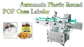 Automatic Plastic Round POP Cans Non-dry Sticker Labeler Labeling Machine Label Applicator