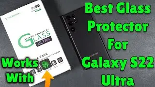 AmFilm Galaxy S22 Ultra Tempered Glass Screen Protector With Liquid Adhesive