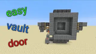 Minecraft tutorial : easy vault door for minecraft java edition