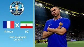 World Cup 2026 efootbal. França x irã. Fase de grupos. Grupo C 