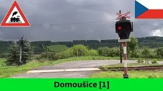 Železničn&iacute; přejezd Domou&scaron;ice [1] - 15.8.2014