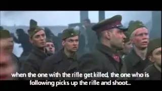 Enemy at the gate; One out of tow gets a rifle, one without follows him