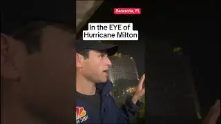 WATCH: An eerie look in the eye of Hurricane Milton