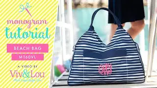 How to Monogram: Beach Bags