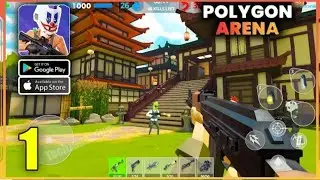 Polygon Arena: Online Shooter Gameplay Walkthrough (Android, iOS) - Part 1 Gameplay 