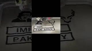 Janome 11500 Embriodery sewing machine. Best work army nameplate