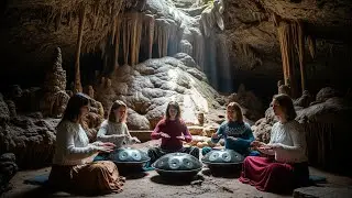 Deep Forest River Sounds for Sleep and Meditation Soft Handpan Calm Night