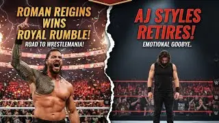 WWE Royal Rumble 2026 Results: Roman Reigns WINS! 🏆 Brock Lesnar Returns & AJ Styles Retires!