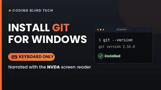 Install Git for Windows Using Only the Keyboard | 2026 #git #programming #developerproductivity