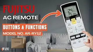 Кнопки и функции пульта дистанционного управления кондиционера Fujitsu (модель: AR-RY12) | Руково...