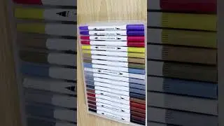 Cheapest 100 pcs Brush Pen Unboxing + swatches #PENSDAE