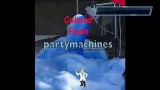 Colored foam bubbles for a foam party with a Super E Foam Machine