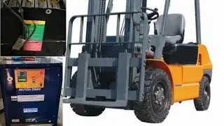 Forklift charger ka point karna Hai 😬🤞 itna bada charger hai #electrical #forklift