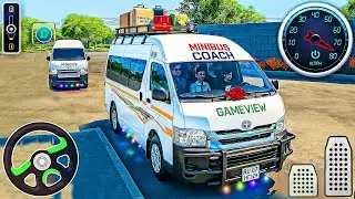 VAN Driving Offroad Game 3D - Uphill Minibus Toyota Hiace Driver Sim | Android Gameplay