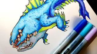 Drawing the Abyss Shark From Hungry Shark Evolution