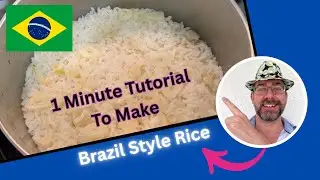 Make Brazil Style Rice - 1 Min Tutorial w/Robert #cooking #rice #garlic #brazil #foodpreparation