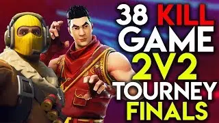 38 KILL GAME || 2V2 TOURNAMENT FINALS vs. HTC eSports || Fortnite Battle Royale