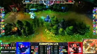 Against All Authority vs Fnatic LCS 2013 EU Spring W7D1 FULL GAME