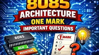 #important questions on 8085 architecture #