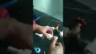 | How to connect PPR male adaptor to gate valve |