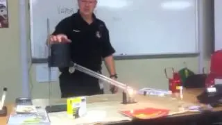 Gas vapors demonstration