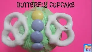 MAKE BUTTERFLY CUPCAKES- birthday party treat idea by- Kids Creative Kitchen