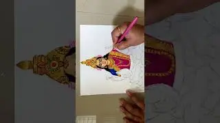 Mahalakshmi Devi pencil sketch | #diwali #youtubeshorts #ytshorts #drawing #pencilart #lakshmidevi