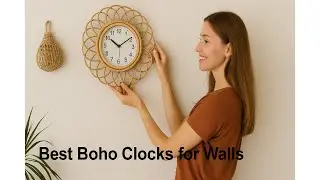 ⏰ AKCISOT Wall Clock,Boho Kitchen 10 Inch Wall Clocks | Best Boho Clocks for Walls ⏰