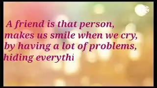 TRUE FRIENDSHIP POEMS# friendship#poems...